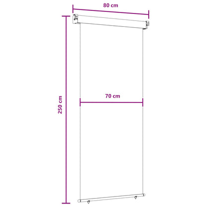 Balcony Side Awning 100% polyester iron steel