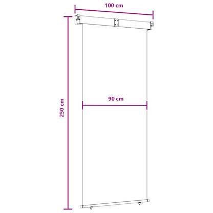 Balcony Side Awning 100% polyester iron steel
