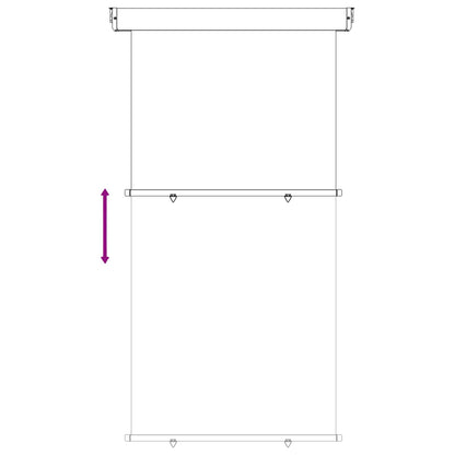 Balcony Side Awning 100% polyester iron steel