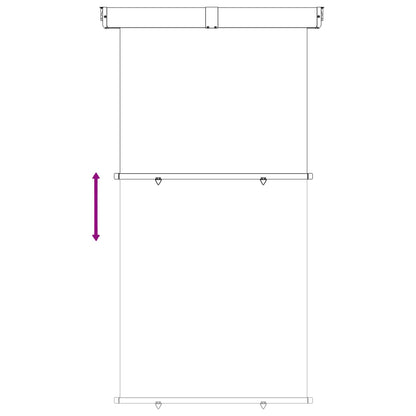 Balcony Side Awning 100% polyester iron steel