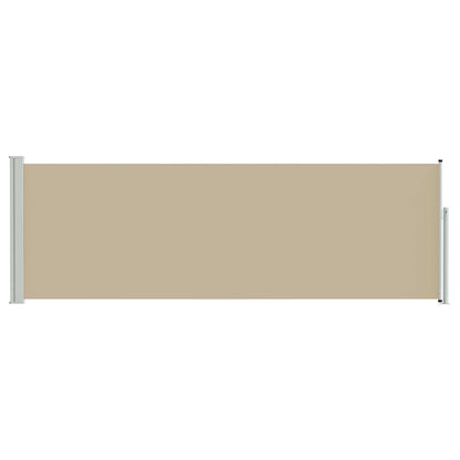 Retractable Side Awning Beige 300 x 100 cm Polyester