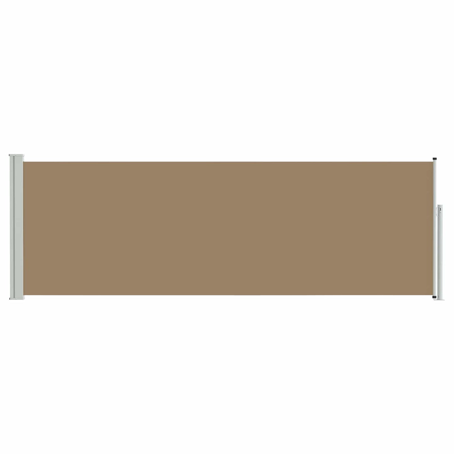 Retractable Side Awning Taupe 300 x 100 cm Polyester