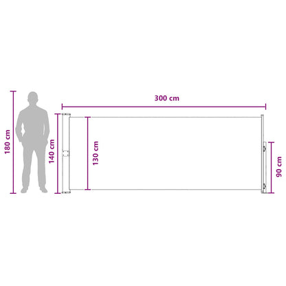 Retractable Side Awning 100% polyester iron steel