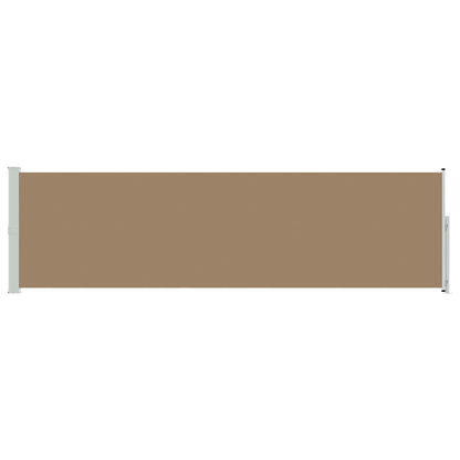 Retractable Side Awning Taupe 300 x 170 cm Polyester