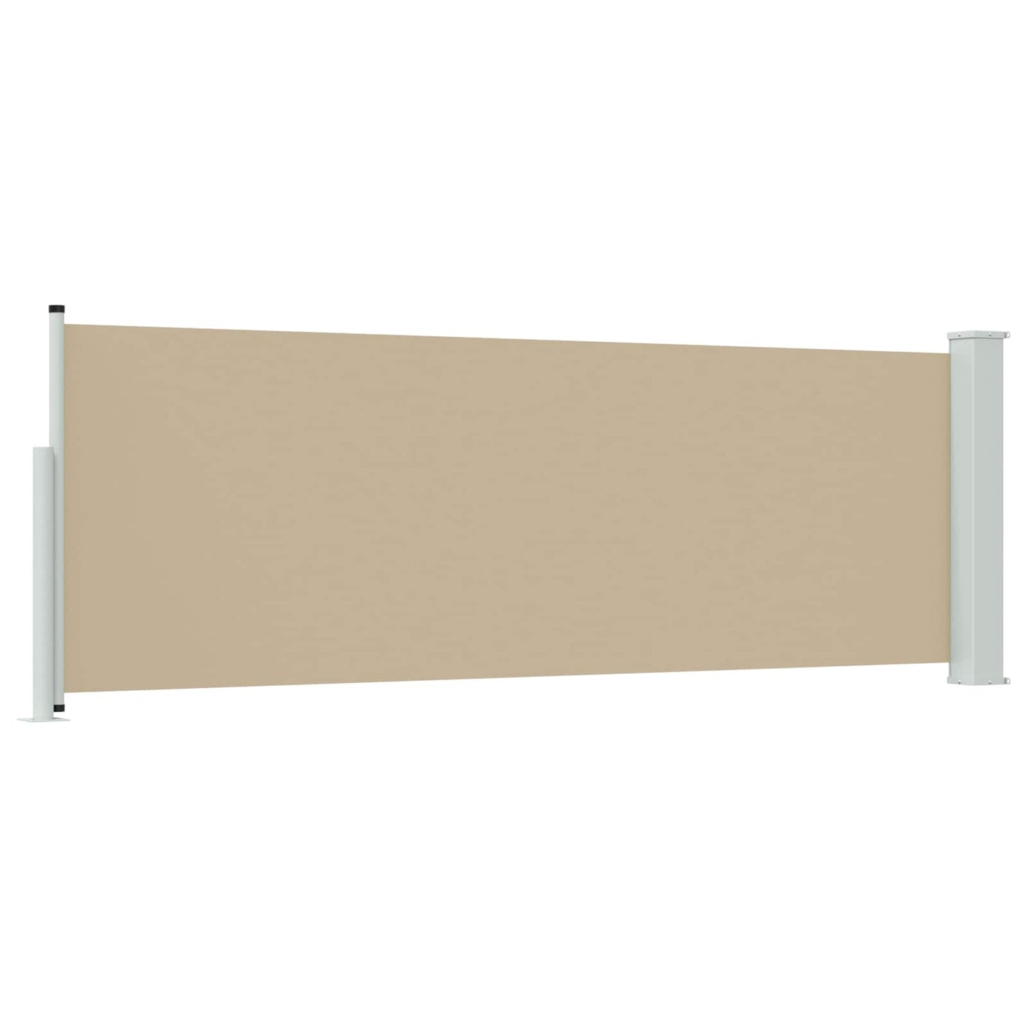 Retractable Side Awning Beige 500 x 100 cm Polyester