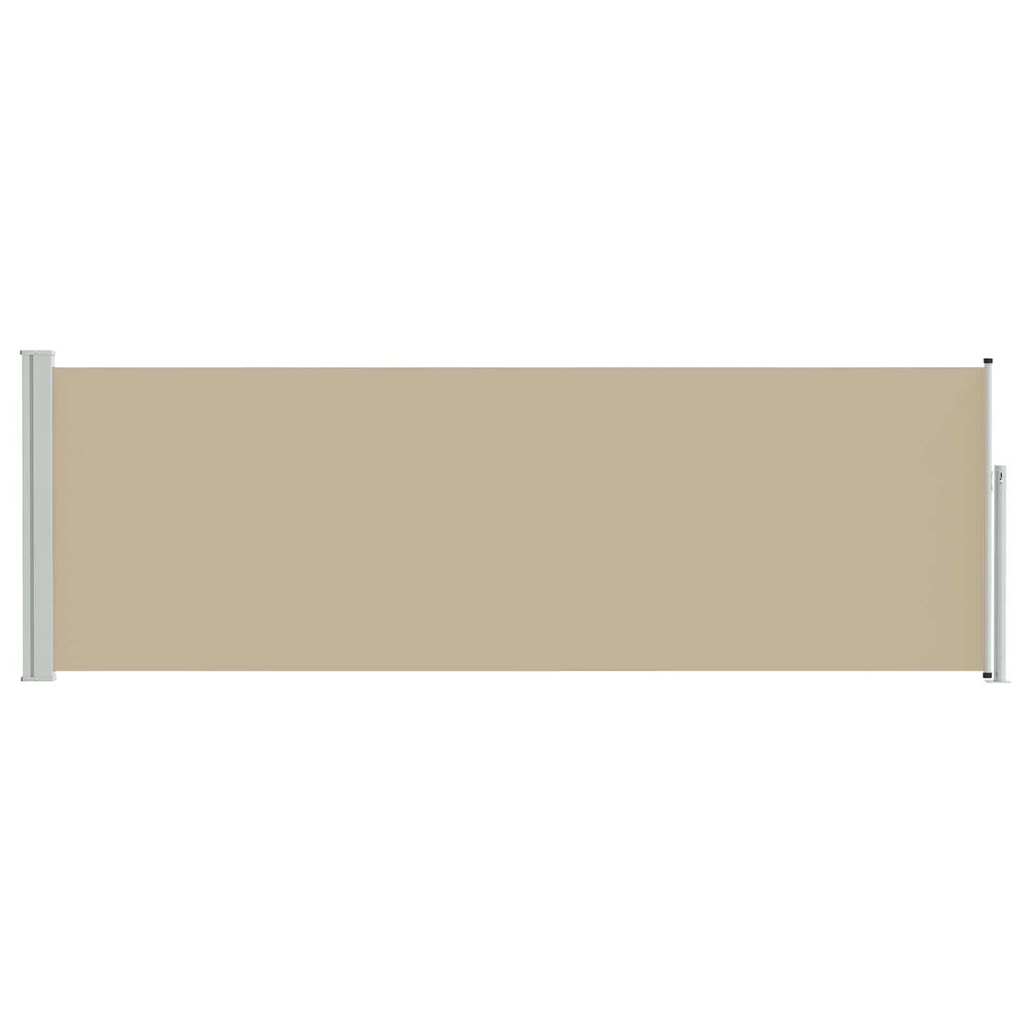 Retractable Side Awning Beige 500 x 100 cm Polyester