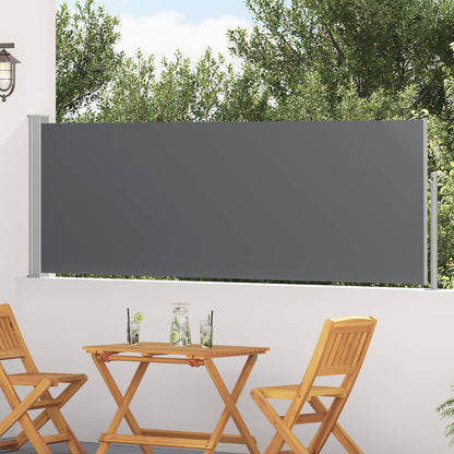Retractable Side Awning Anthracite 500 x 100 cm Polyester
