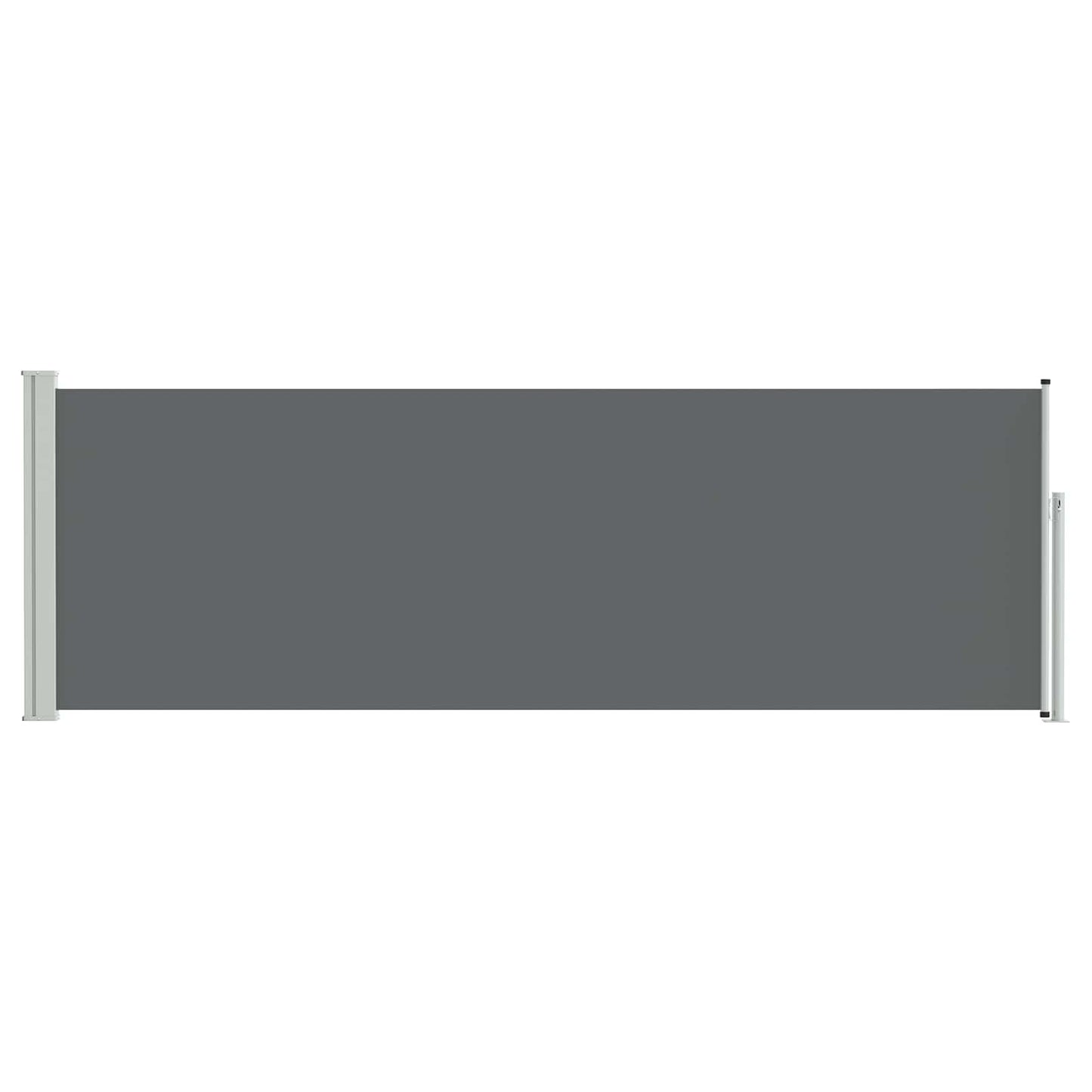 Retractable Side Awning Anthracite 500 x 100 cm Polyester