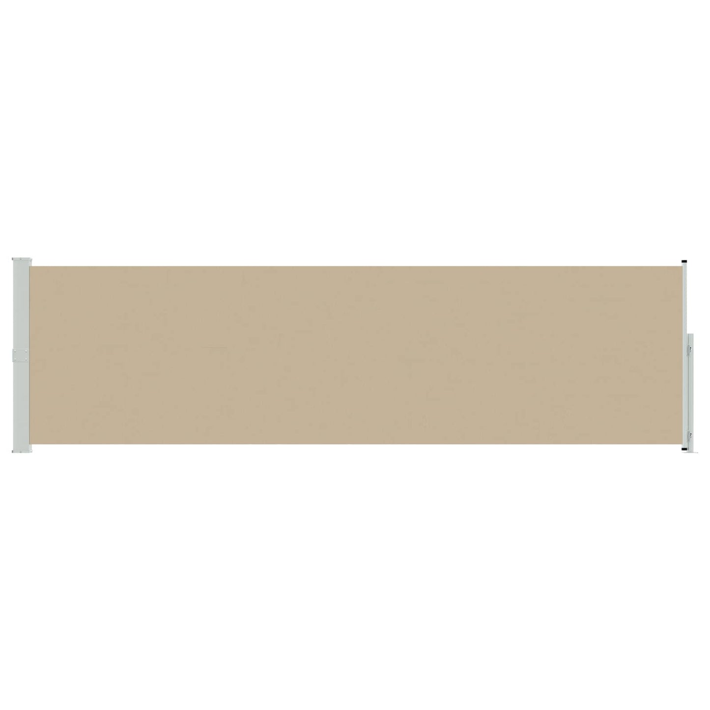 Retractable Side Awning Beige 600 x 117 cm Polyester