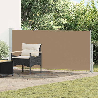 Retractable Side Awning Taupe 600 x 117 cm Polyester