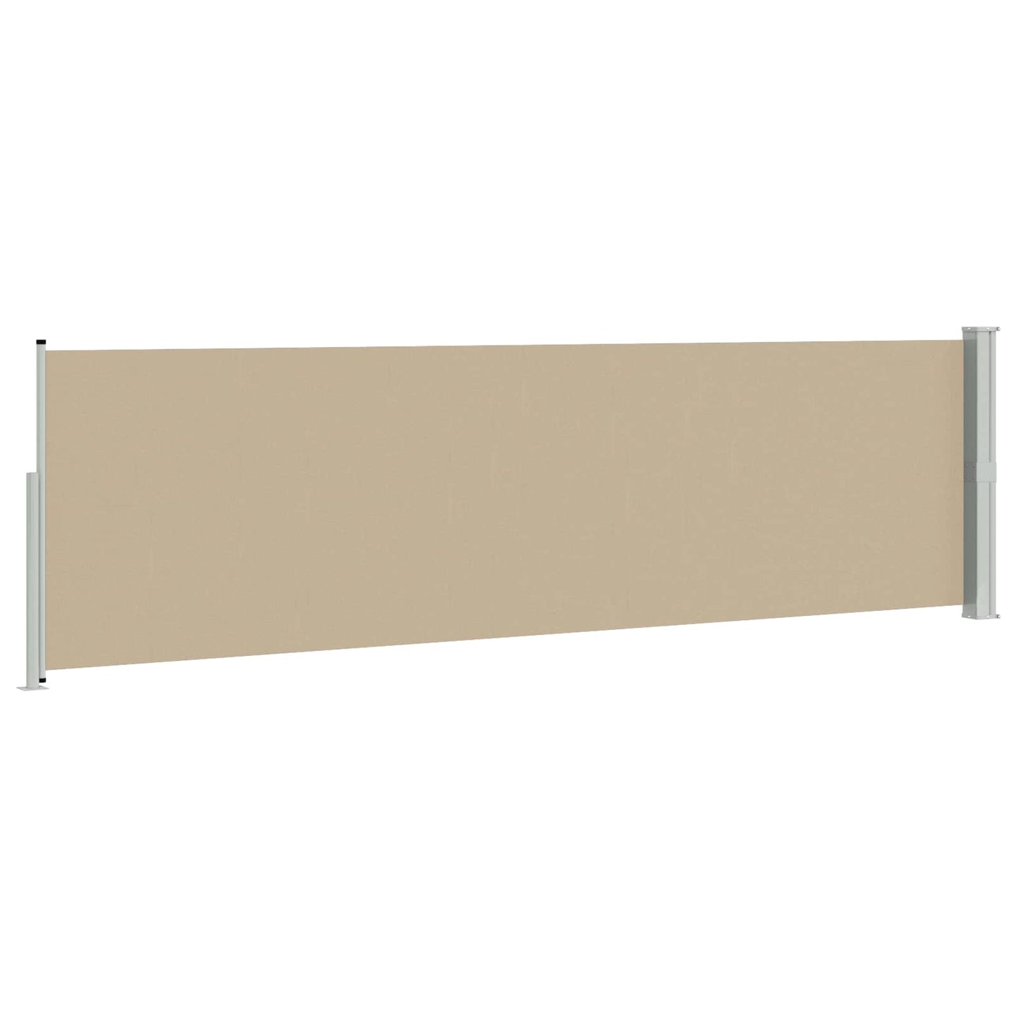 Retractable Side Awning Beige 600 x 160 cm Polyester