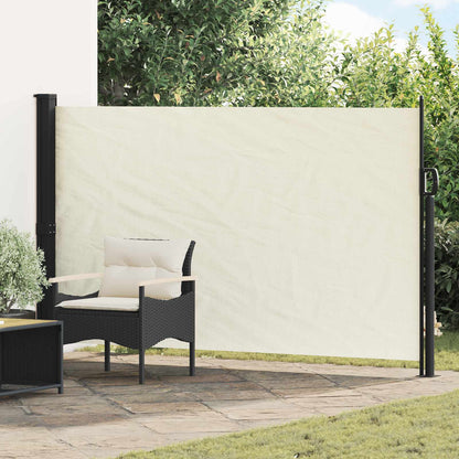 Retractable Side Awning Cream 300 x 170 cm Polyester