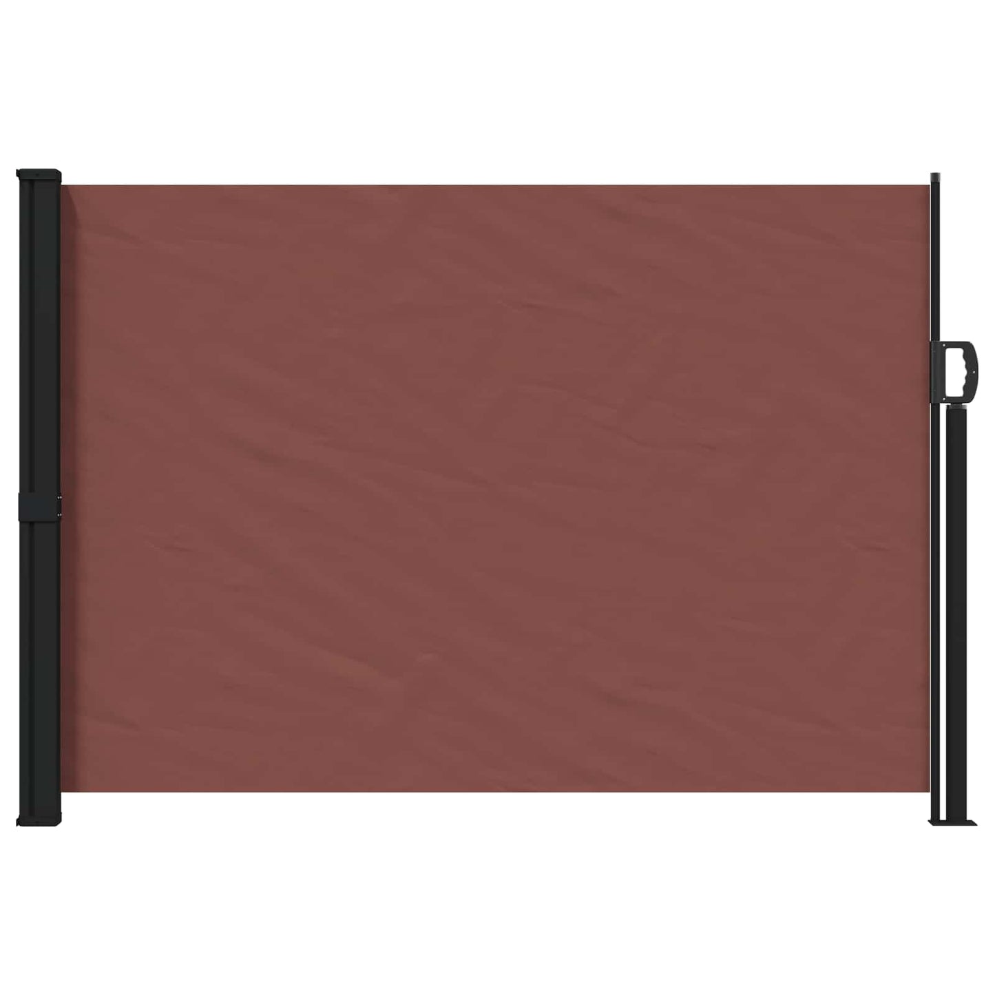 Retractable Side Awning Brown 300 x 170 cm Polyester