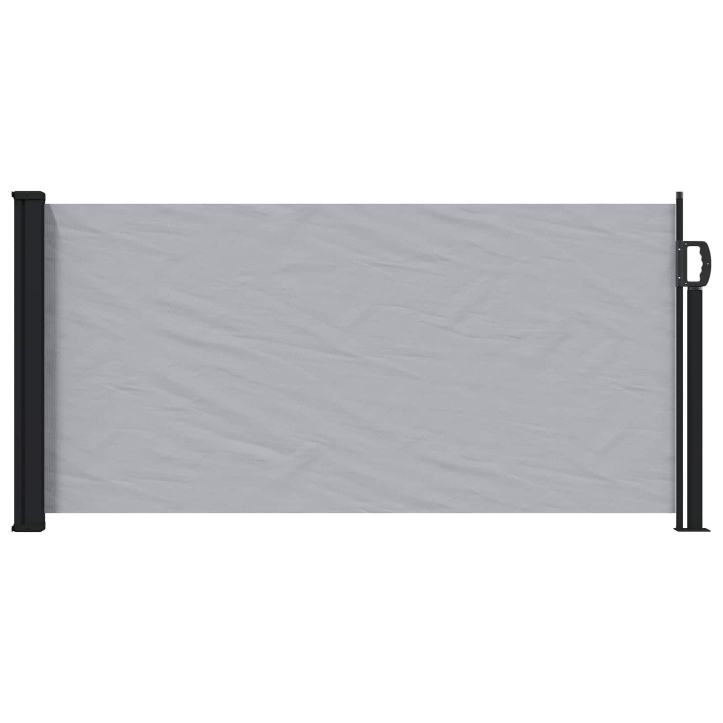 Retractable Side Awning Grey 500 x 100 cm Polyester