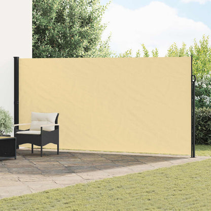 Retractable Side Awning Sand 600 x 200 cm Polyester