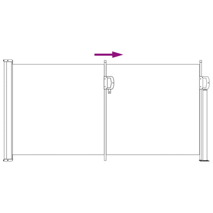 Retractable Side Awning 100% polyester iron steel