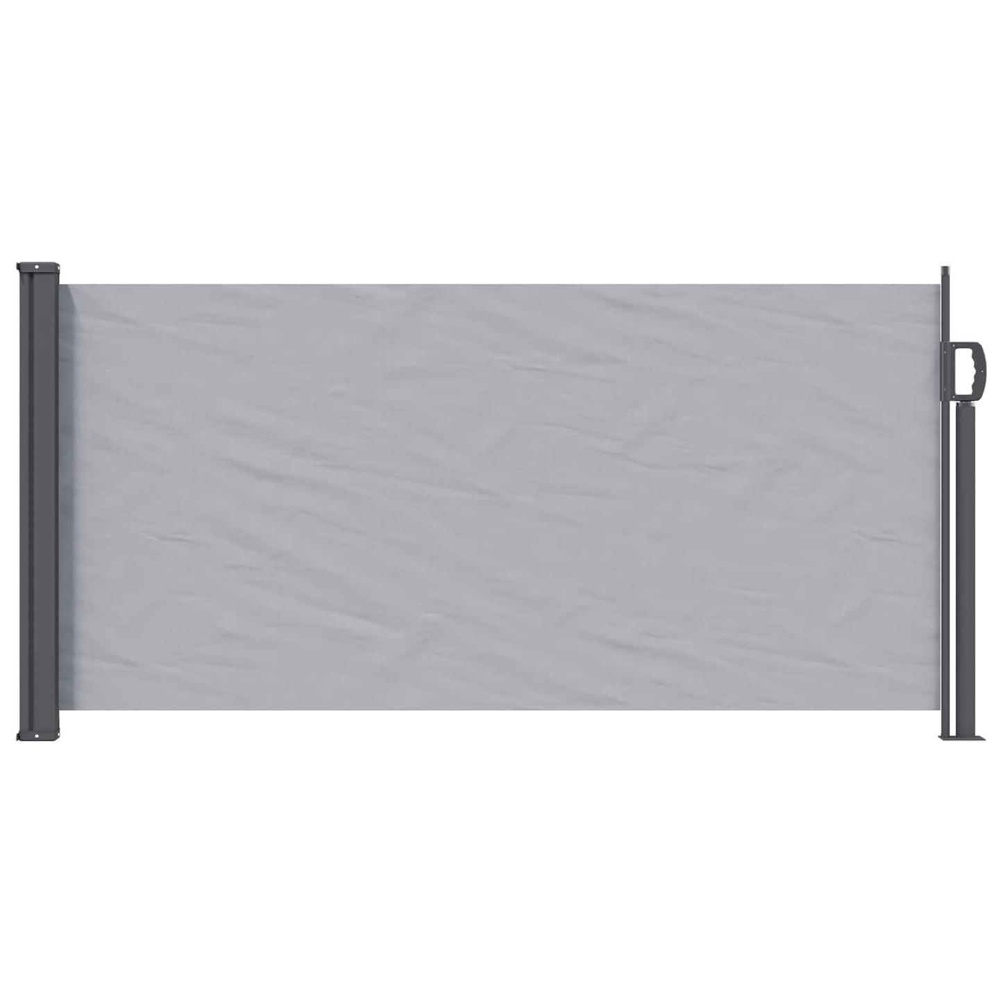 Retractable Side Awning 300 x 100 cm Polyester Rectangular Grey