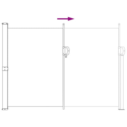 Retractable Side Awning 100% polyester iron steel