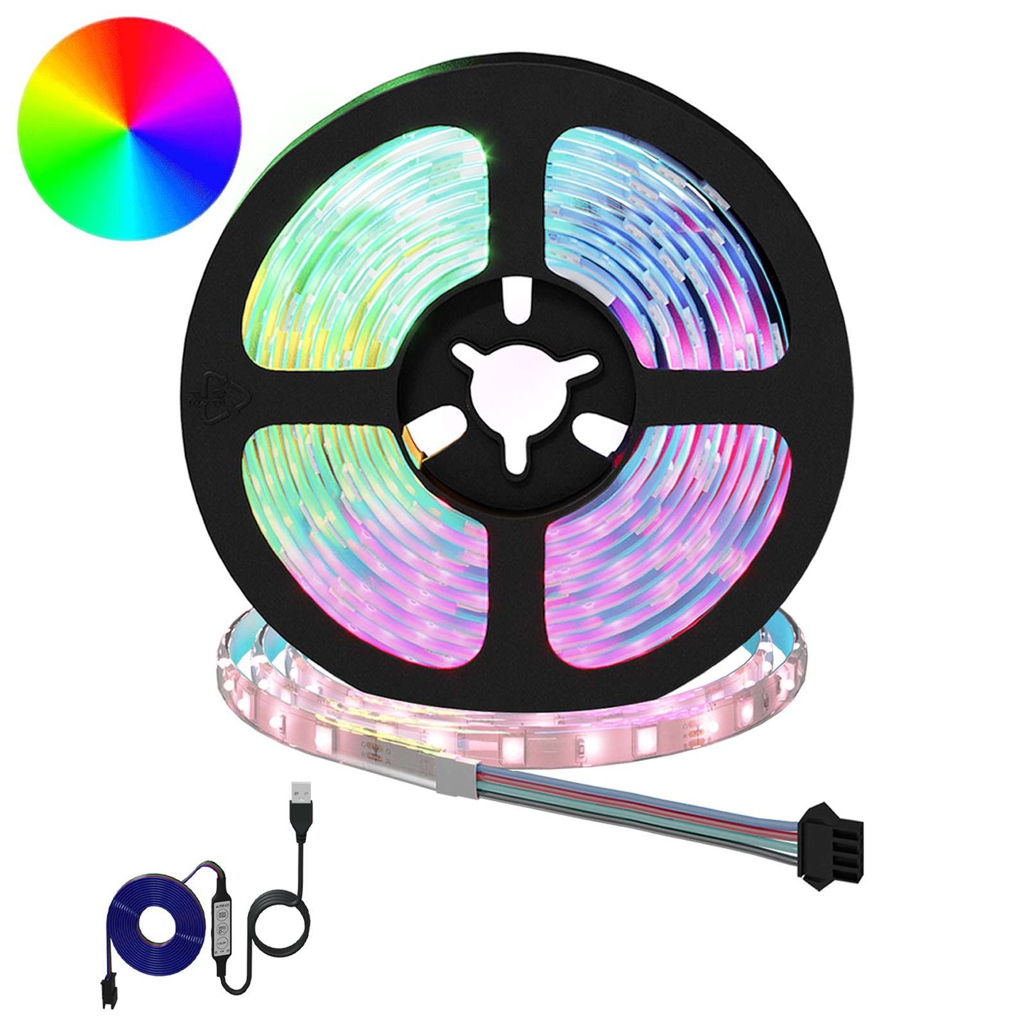 LED Strip 12 pcs Black and Transparent 3000 mm