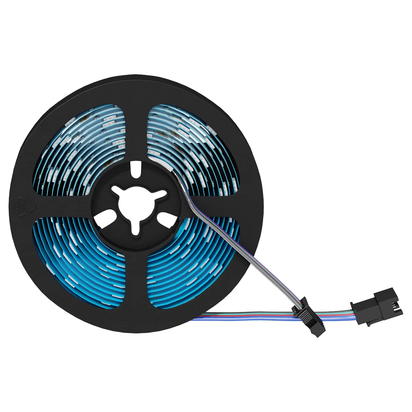 LED Strip 12 pcs Black and Transparent 3000 mm
