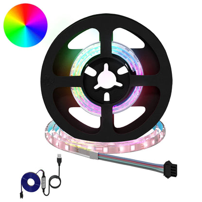 LED Strip 2 pcs Black and Transparent 450 mm Copper and Plastic