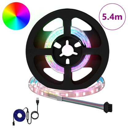 LED Strip 12 pcs Black and Transparent 450 mm