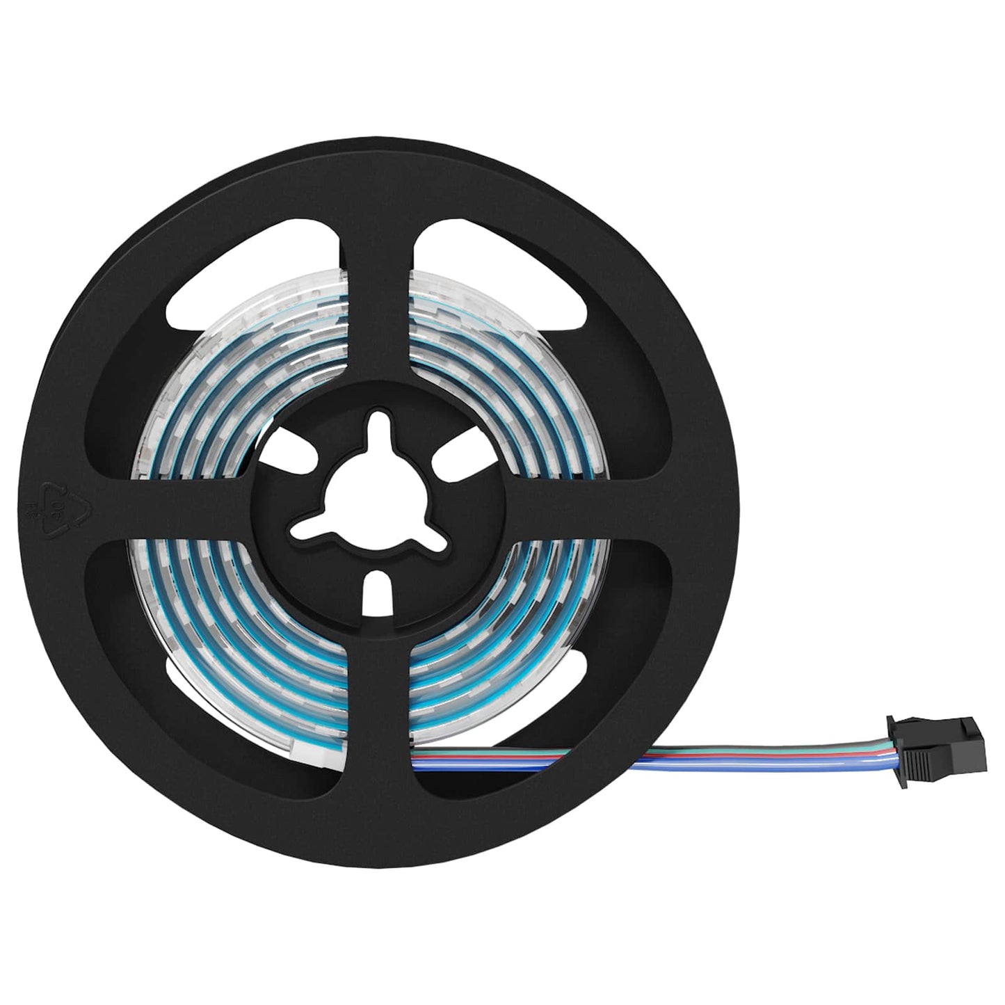 LED Strip 12 pcs Black and Transparent 1200 mm