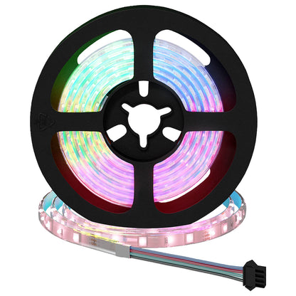 LED Strip 12 pcs Black and Transparent Copper and Plastic
