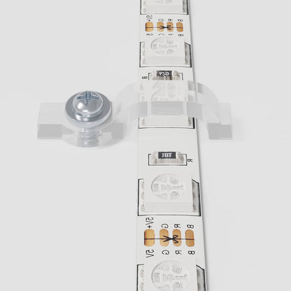 LED Strip 4 pcs Black and Transparent 25 x 0.8 x 0.3 cm