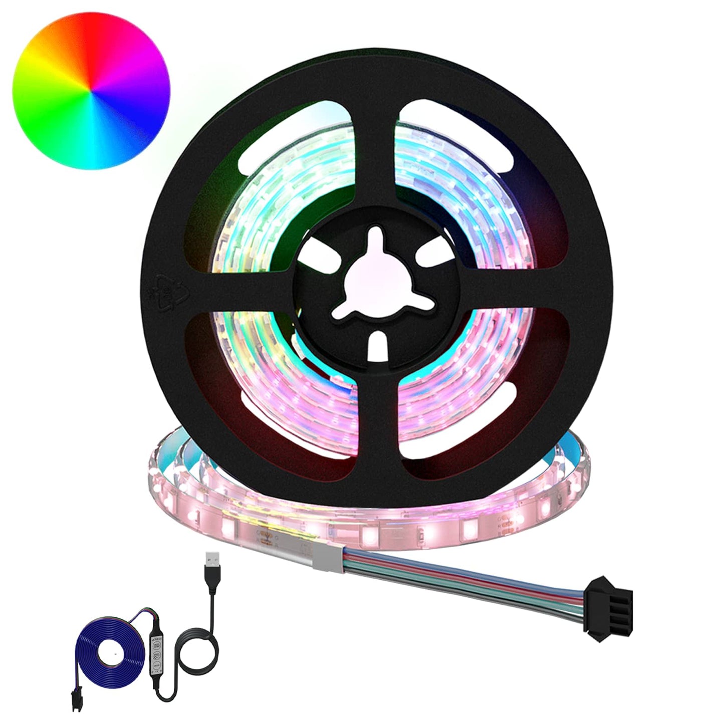 LED Strip 12 pcs Black and Transparent 750 mm