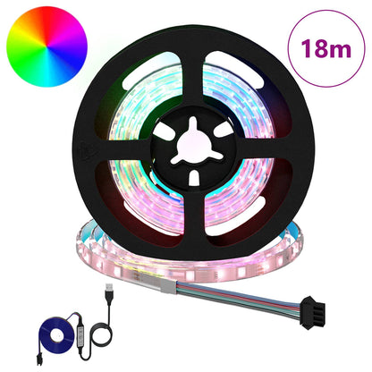 LED Strip 12 pcs Black and Transparent 750 mm