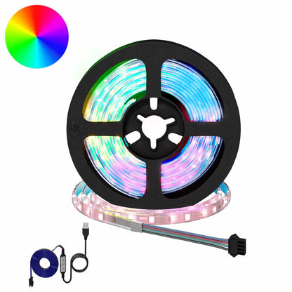 LED Strip 2 pcs Black and Transparent 950 mm Copper and Plastic