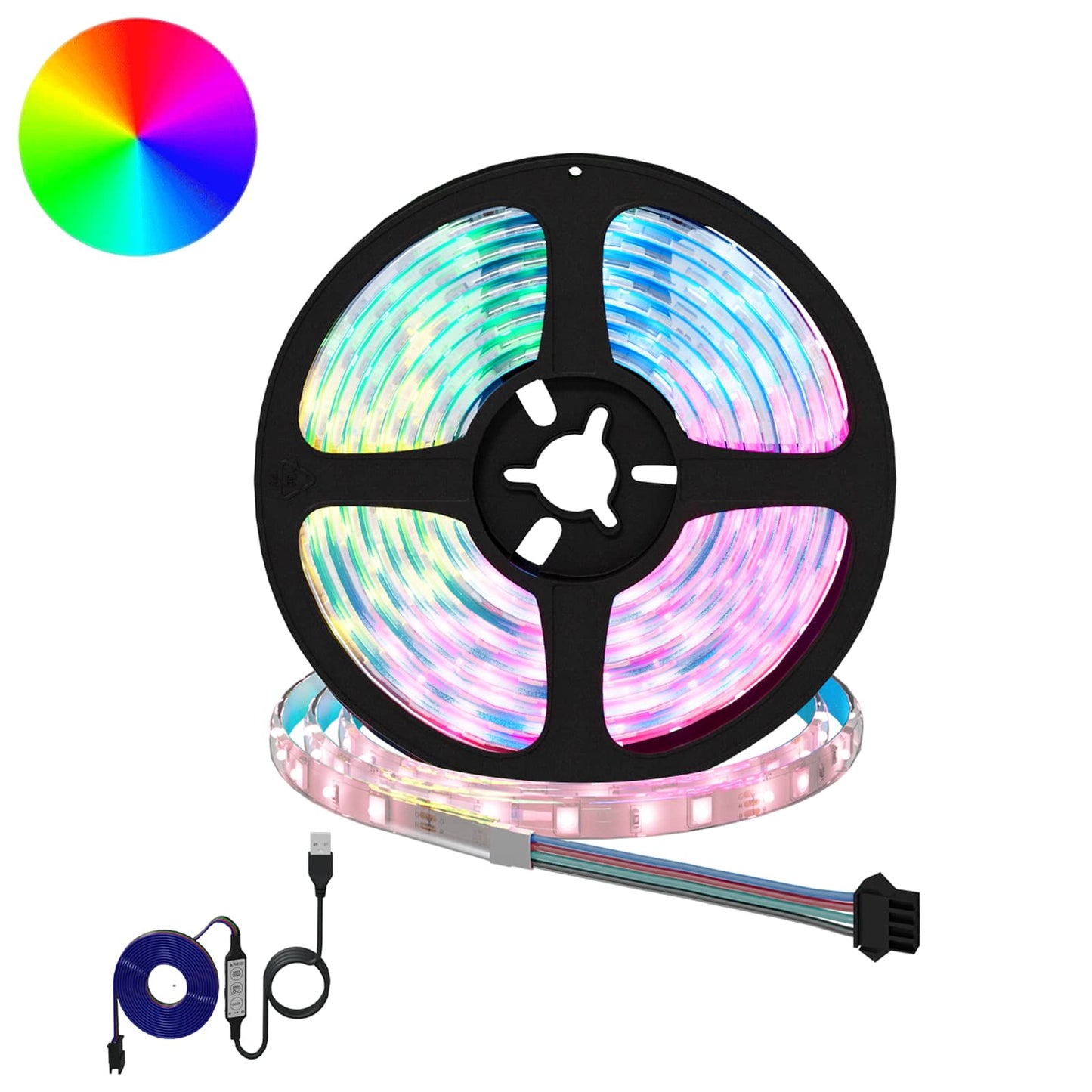LED Strip 12 pcs Black and Transparent 2300 mm