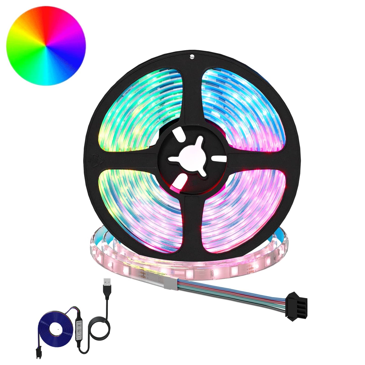 LED Strip 12 pcs Black and Transparent 2500 mm