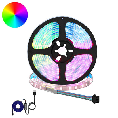LED Strip 12 pcs Black and Transparent 3000 mm