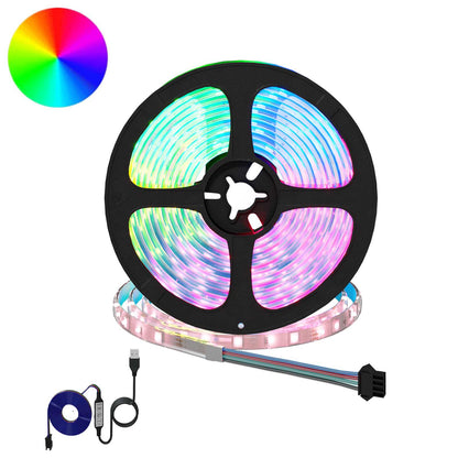 LED Strip 2 pcs Black and Transparent 4700 mm