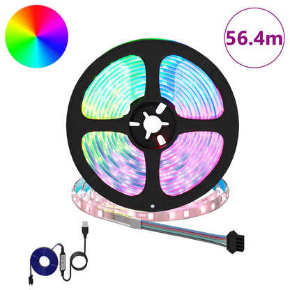 LED Strip 12 pcs Black and Transparent 4700 mm