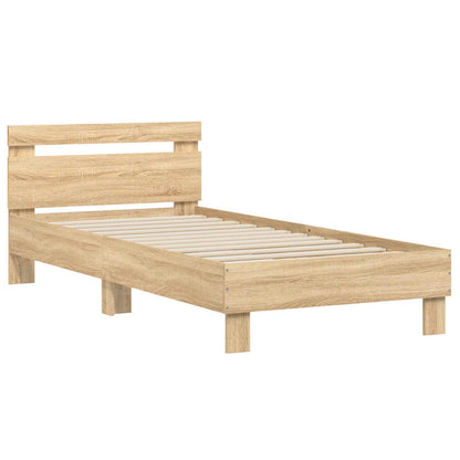 Bed Frame Sonoma Oak Engineered Wood