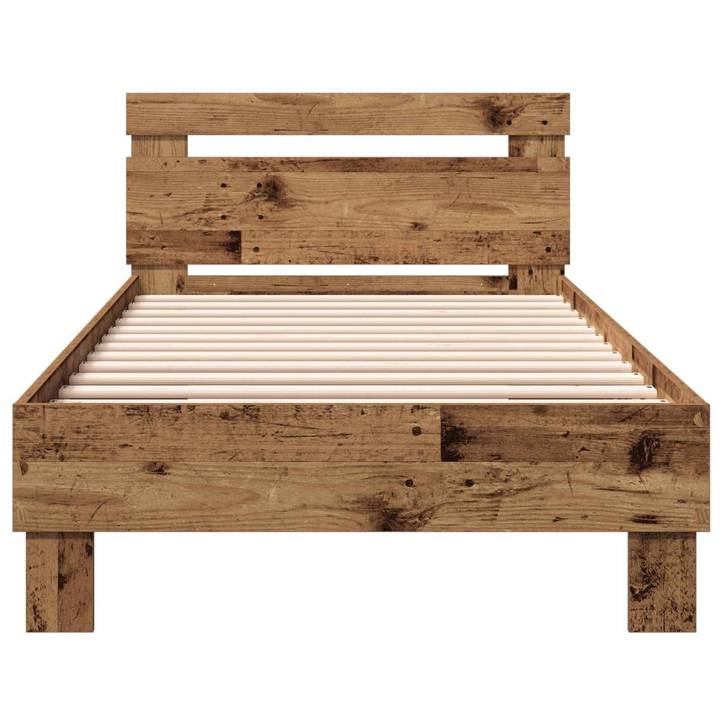Bed Frame Old Wood Engineered Wood