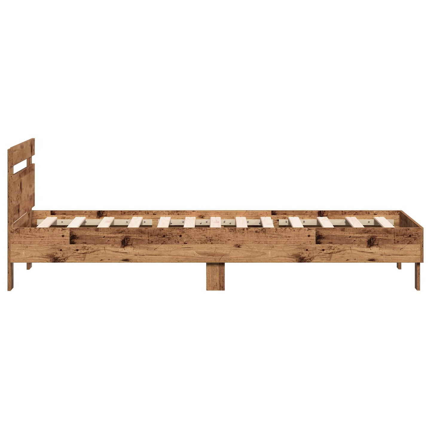Bed Frame Old Wood Engineered Wood