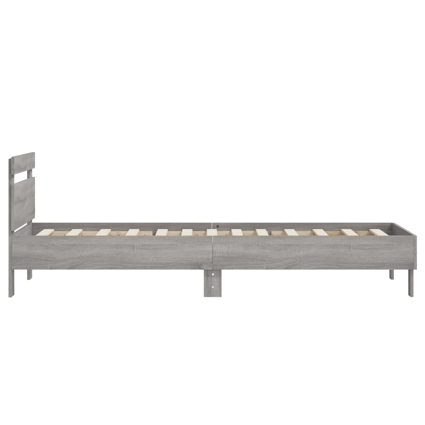 Bed Frame Grey Sonoma Engineered Wood