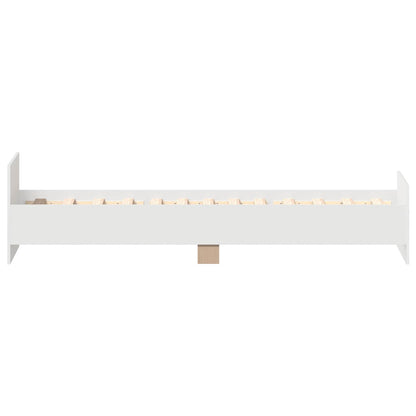 Bed Frame with Headboard White 80 x 200 cm Engineered Wood