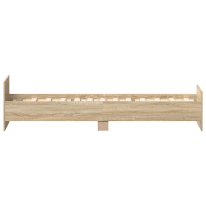 Bed Frame with Headboard Sonoma Oak 80 x 200 cm Engineered Wood