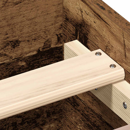 Bed Frame with Headboard Old Wood 80 x 200 cm Engineered Wood