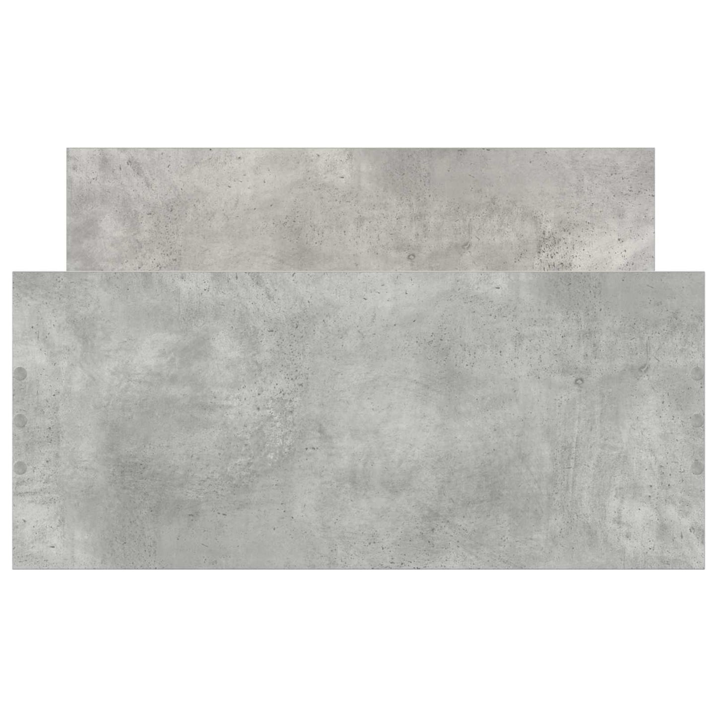 Bed Frame with Headboard Concrete Grey Engineered Wood