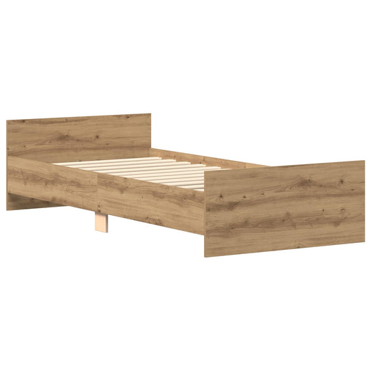 Bed Frame with Headboard Artisan Oak 80 x 200 cm