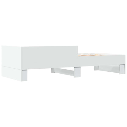 Bed Frame with Headboard White 80 x 200 cm Engineered Wood