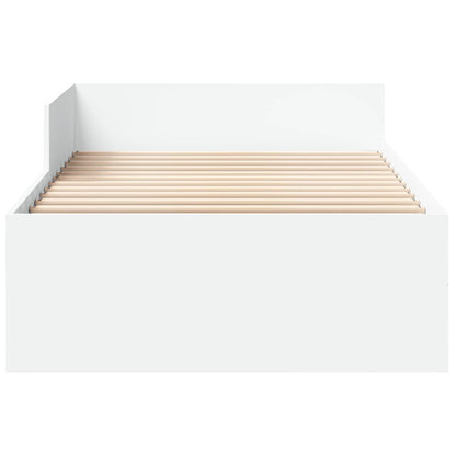 Bed Frame with Headboard White 80 x 200 cm Engineered Wood