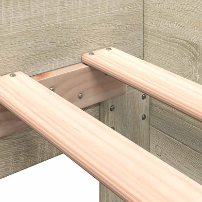 Bed Frame with Headboard Sonoma Oak 80 x 200 cm Engineered Wood