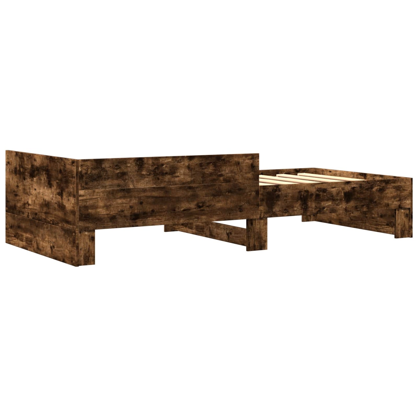 Bed Frame with Headboard Smoked Oak 80 x 200 cm Engineered Wood